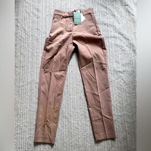 H&M NWT Straight Trouser Pants Academia Tan Beige